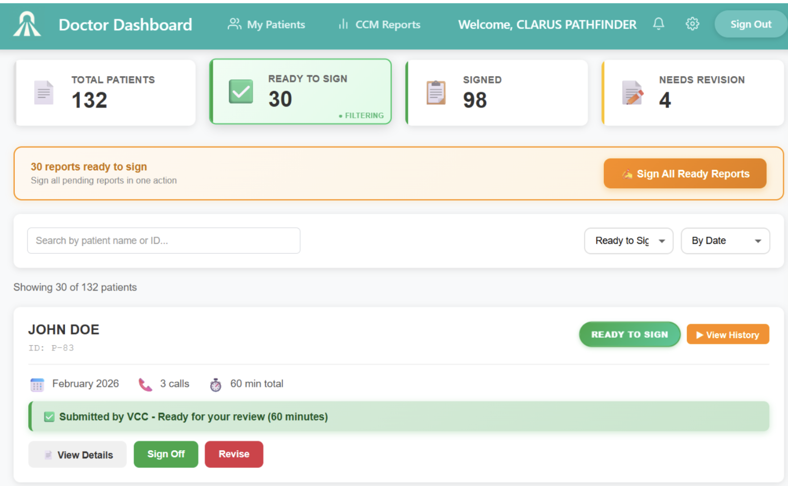 ClearPath Dashboard Preview